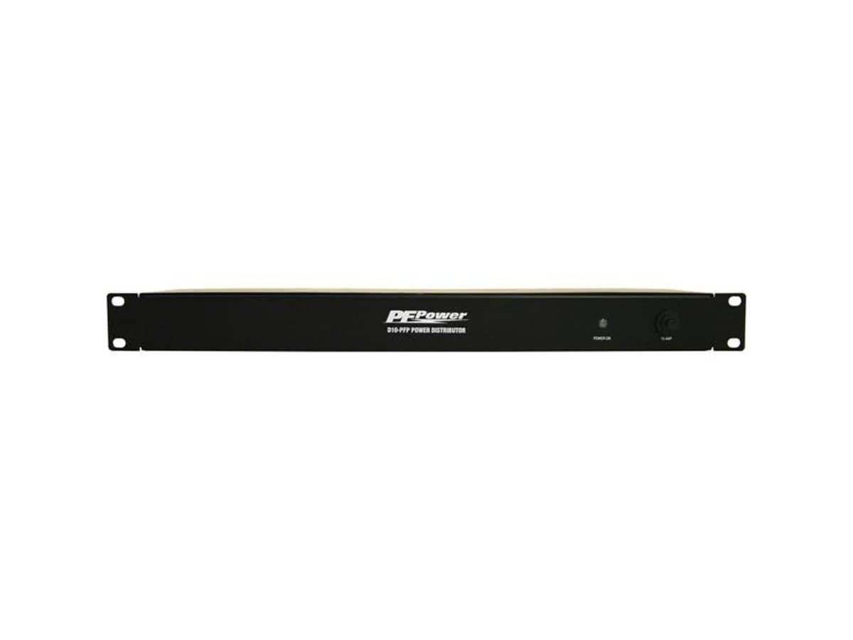 D10-PFP 10-Outlet Rack-Mountable Power Distribution (No Surge Protection)