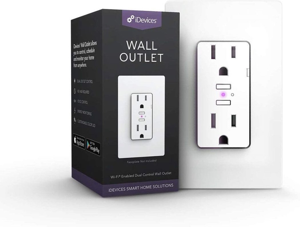 iDevice IDEV0008 Wi-Fi Enabled Wall Outlet
