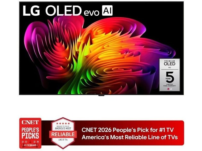 77 Inch Class LG OLED evo AI W6 4K Smart TV 2026 - view 1
