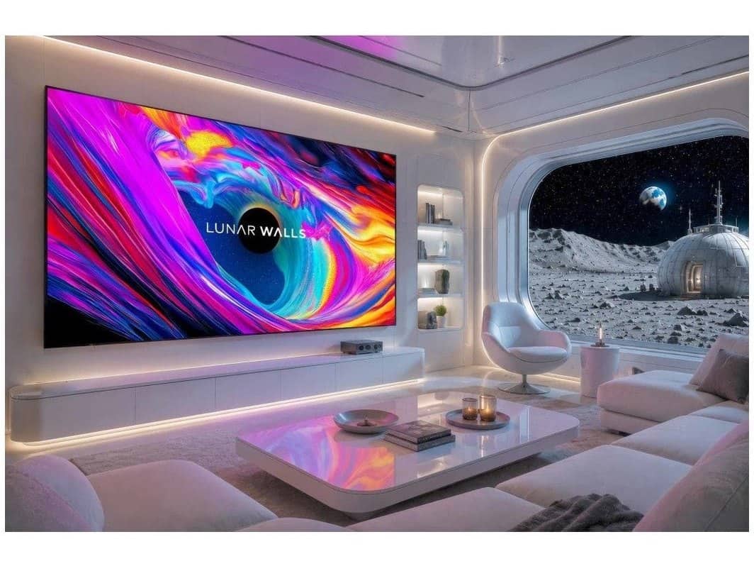 LP3060609S Phase 3840 163" 16:9 Widescreen Video Wall (0.9mm) - installed view