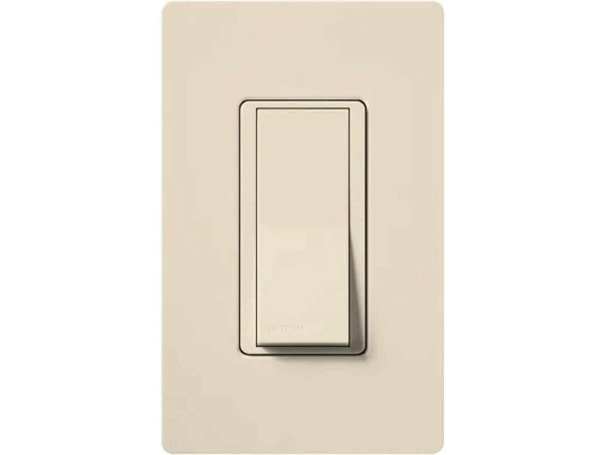 Lutron CA-1PS-LA Claro Single Pole Switch - Light Almond