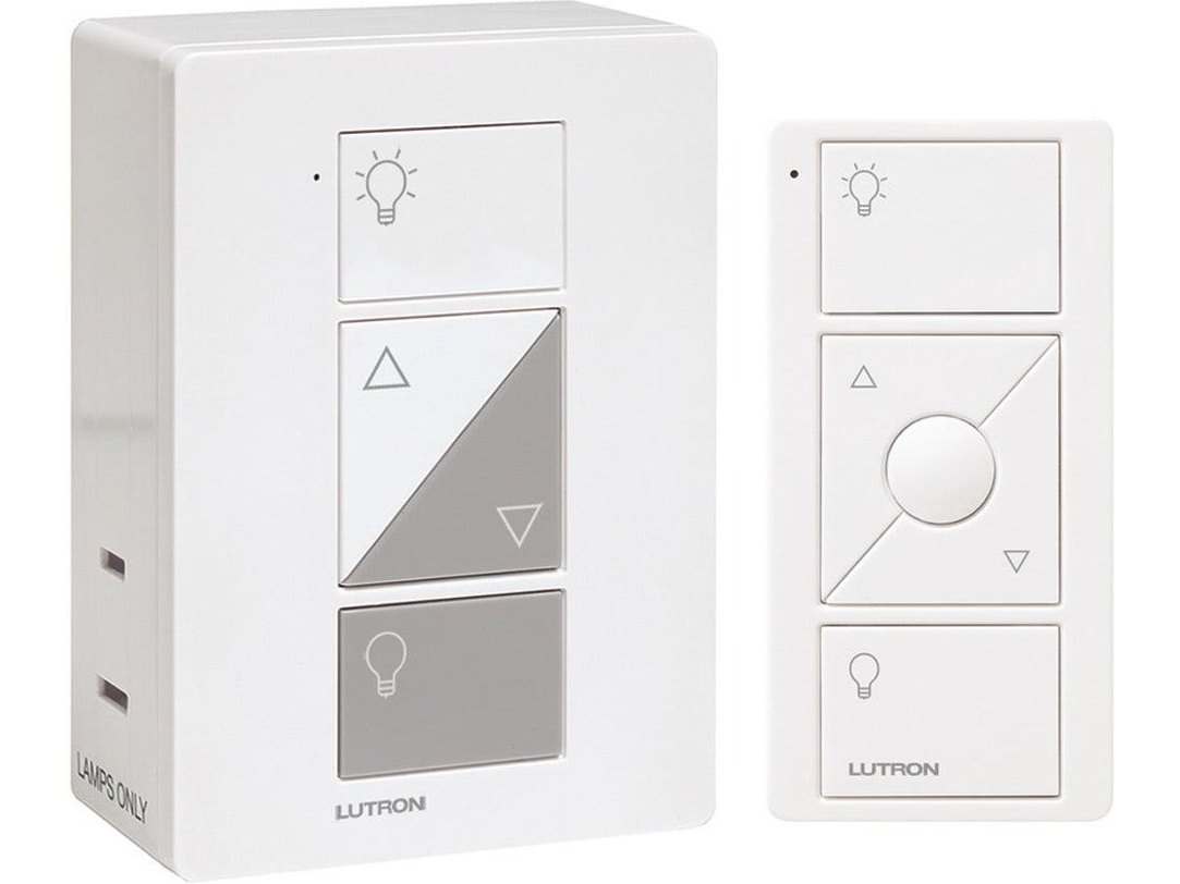 Lutron P-PKG1P-WH Caseta Smart Home Lamp Dimmer and Pico Remote Kit