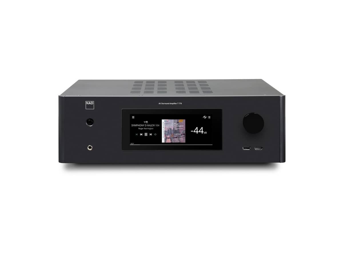T 778 AV Surround Sound Receiver - front view
