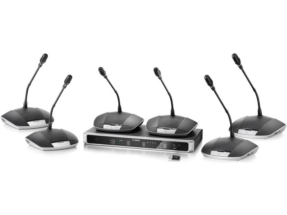 Bosch CCS 1000 D 6 Person Digital Conference and Discussion System (6) CCS 1000 D Mic Stations