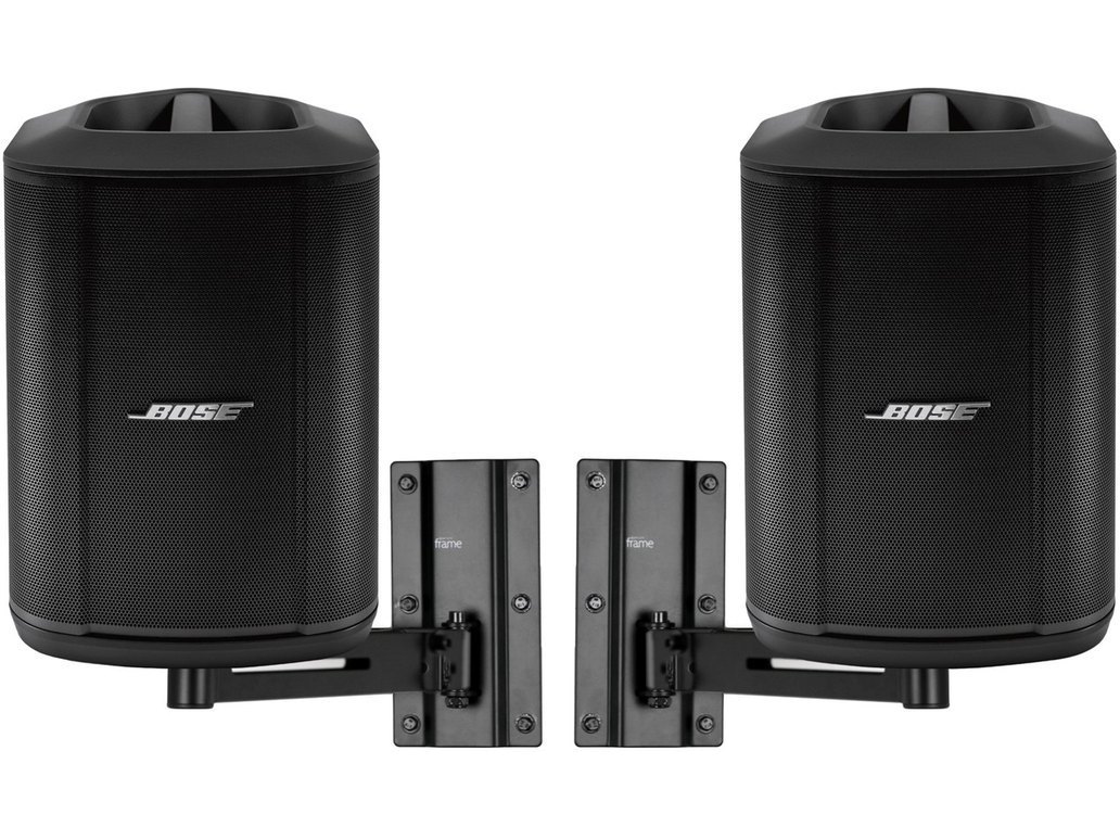 Bose Church Sound System with 2 S1 Pro+ All-In-One PA Bluetooth Speakers and Adjustable Wall Mount Brackets