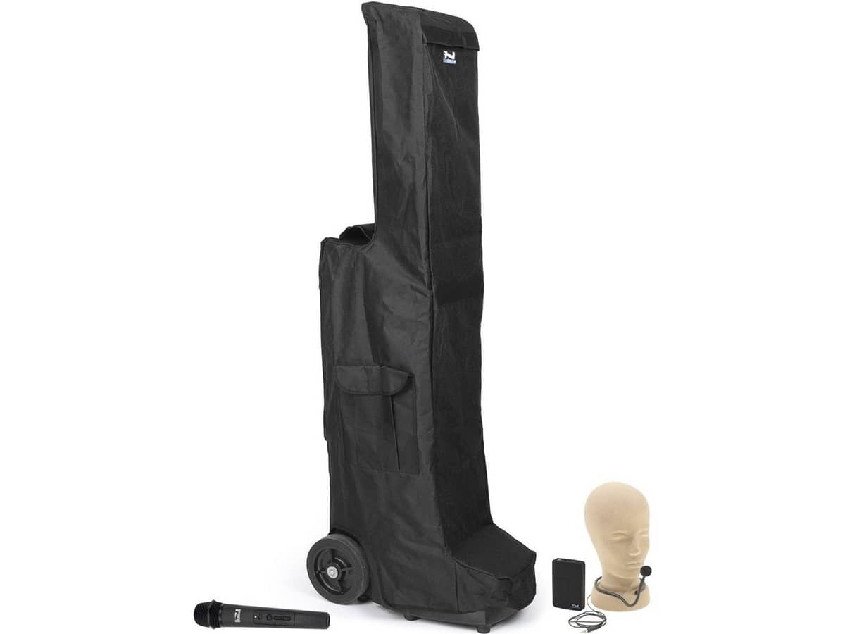 Portable PA System Outdoor Battery Powered Rechargeable Anchor Audio Bigfoot with Mesh Front Weatherproof Cover 126 dB 300 Watts with Bluetooth