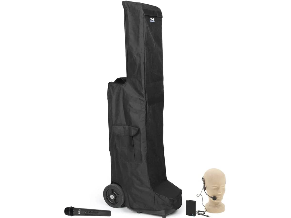 Anchor Audio Bigfoot 3 Pro Emergency Portable PA System with Bluetooth, Two Wireless Microphones and Weatherproof Cover
