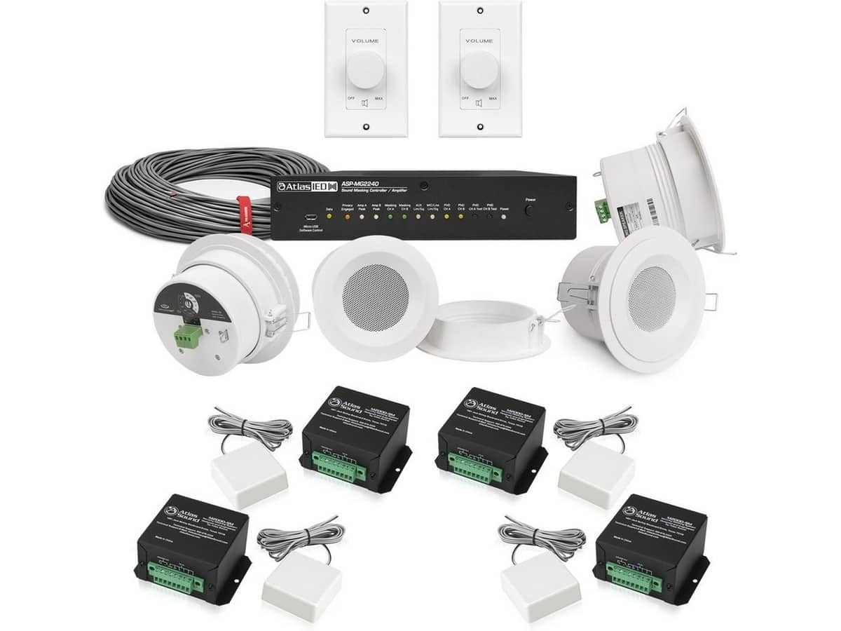 Sound Masking System for Private Medical Offices and Sensitive Compartmented Information Facilities with Eavesdropping Protection