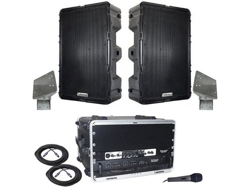 Technomad IPA3 Complete Installation Audio System with 2 Weatherproof Loudspeakers