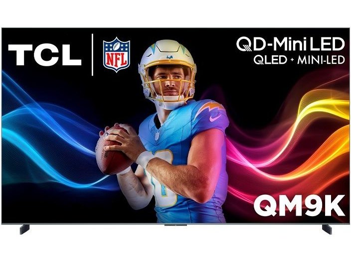 QM9K Series 65"-98" QD-Mini LED QLED 4K UHD Smart TV with Google TV - front view